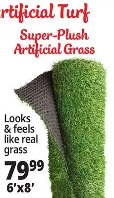 Ocean State Job Lot Super Plush Green Artificial Grass Rug 6' x 8' offer
