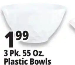 Ocean State Job Lot 3 Pk. 55 Oz. Plastic Bowls offer