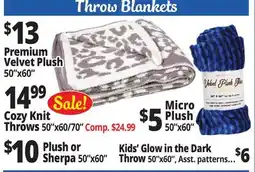 Ocean State Job Lot Throw Blankets offer