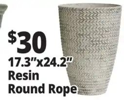 Ocean State Job Lot 17.3x24.2 Resin Round Rope offer
