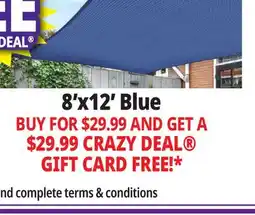 Ocean State Job Lot 8' x 12' Blue offer