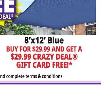 Ocean State Job Lot 8' x 12' Blue offer