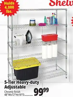 Ocean State Job Lot Method Storage Systems 5-Tier Adjustable Heavy-Duty Shelving 48 x 18 x 72 offer