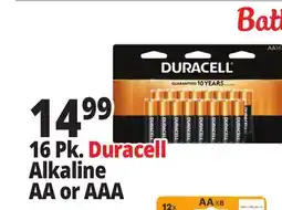 Ocean State Job Lot Duracell Alkaline AA Batteries 16-Pack offer