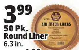 Ocean State Job Lot Baker's Choice Round Air Fryer Liners 50 Count offer