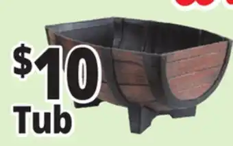 Ocean State Job Lot Whiskey Tub Resin Planter offer