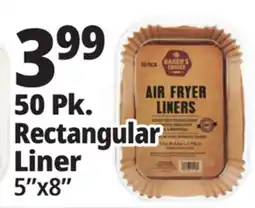 Ocean State Job Lot 50 Pk. Rectangular Liner offer