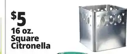 Ocean State Job Lot 16 oz. Square Citronella offer