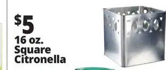 Ocean State Job Lot 16 oz. Square Citronella offer
