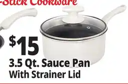 Ocean State Job Lot 3.5 Qt. Sauce Pan With Strainer Lid offer