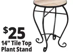 Ocean State Job Lot 14 Tile Top Plant Stand offer