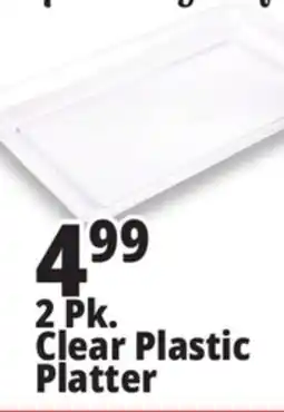 Ocean State Job Lot 2 Pk. Clear Plastic Platter offer
