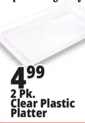 Ocean State Job Lot 2 Pk. Clear Plastic Platter offer