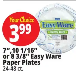 Ocean State Job Lot 7,10 1/16 or 8 3/8 Easy Ware Paper Plates offer