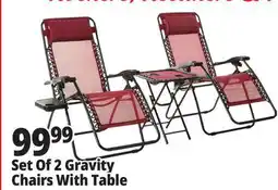 Ocean State Job Lot Zero Gravity Chairs with Side Table 3 Piece offer