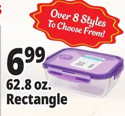 Ocean State Job Lot Glass Food Storage Container 62.89 oz offer