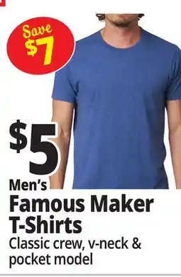 Ocean State Job Lot Men's Famous Maker T-shirt offer