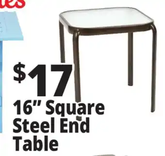 Ocean State Job Lot 16 Square Steel End Table offer