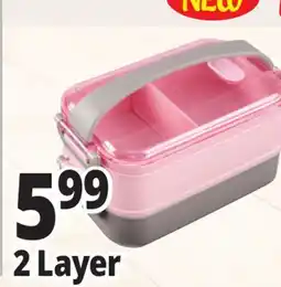 Ocean State Job Lot 2 Layer Food Bento Boxes offer
