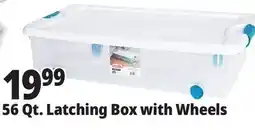 Ocean State Job Lot Sterilite Wheeled Latch Top Storage Box 56 Qt offer