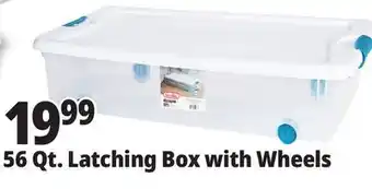 Ocean State Job Lot Sterilite Wheeled Latch Top Storage Box 56 Qt offer