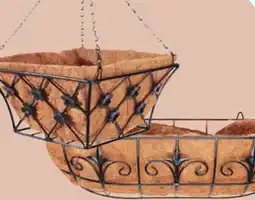 Ocean State Job Lot 12 Round Wire Baskets with Coco Liners offer