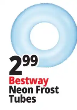 Ocean State Job Lot Bestway H2OGO! Inflatable Frosted Neon Swim Ring offer