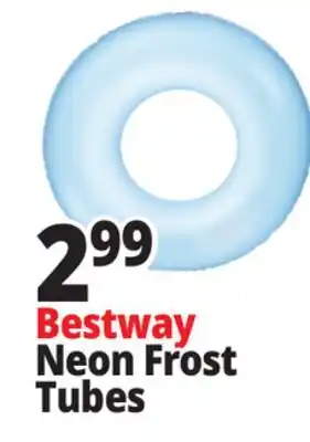 Ocean State Job Lot Bestway H2OGO! Inflatable Frosted Neon Swim Ring offer