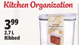 Ocean State Job Lot 2.7 L Ribbed Kitchen Organization offer