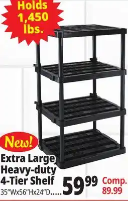 Ocean State Job Lot Extra Large Heavy-duty 4-Tier Shelf offer