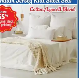 Ocean State Job Lot Premium Jersey Knit Twin Sheet Sets offer