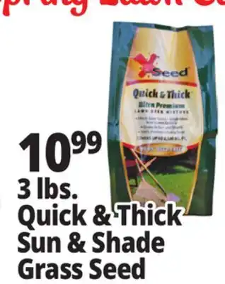 Ocean State Job Lot 3 lbs. Quick & Thick Sun & Shade Grass Seed offer