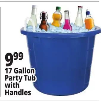 Ocean State Job Lot 17 Gallon Party Tub with Handles offer