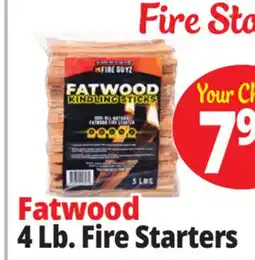 Ocean State Job Lot Fatwood 4 Lb. Fire Starters offer
