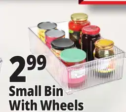 Ocean State Job Lot Small Bin With Wheels offer