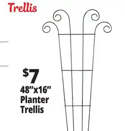 Ocean State Job Lot Panacea Planter Trellis 48 offer
