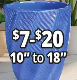 Ocean State Job Lot 10 to 18 Outdoor Glazed Ceramic Planters offer