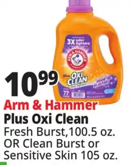 Ocean State Job Lot Arm & Hammer Plus Oxi Clean offer
