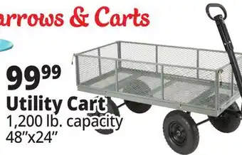 Ocean State Job Lot Utility Cart with 1 200 lb Hauling Capacity offer