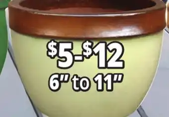 Ocean State Job Lot 6 to 11 Outdoor Glazed Ceramic Planters offer