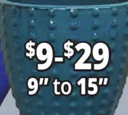 Ocean State Job Lot 9 to 15 Outdoor Glazed Ceramic Planters offer