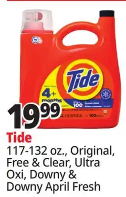 Ocean State Job Lot Tide Plus Ultra Oxi Liquid Laundry Detergent 132 oz offer