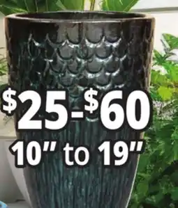 Ocean State Job Lot 10 to to 19 Outdoor Glazed Ceramic Planters offer