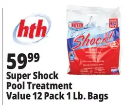Ocean State Job Lot HTH Super Shock Pool Shock Treatment 12 Count offer