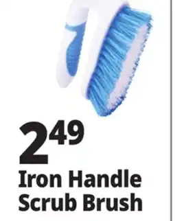 Ocean State Job Lot Gleam Iron Handle Scrub Brush offer