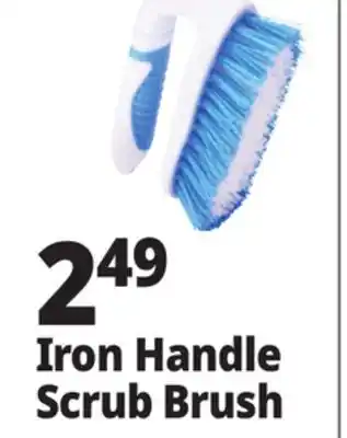 Ocean State Job Lot Gleam Iron Handle Scrub Brush offer