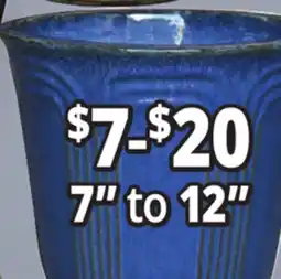 Ocean State Job Lot 7 to 12 Outdoor Glazed Ceramic Planters offer