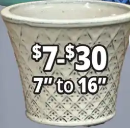 Ocean State Job Lot 7 to 16 Outdoor Glazed Ceramic Planters offer