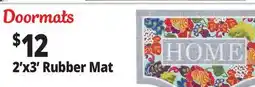 Ocean State Job Lot Doormats 2'x3' Rubber Mat offer