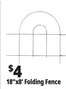 Ocean State Job Lot 18x8' Folding Fence offer